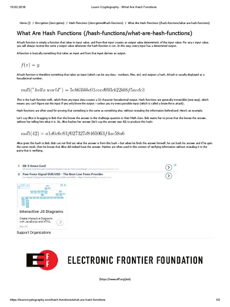 What Are Hash Functions | PDF | Cryptography | Cybercrime