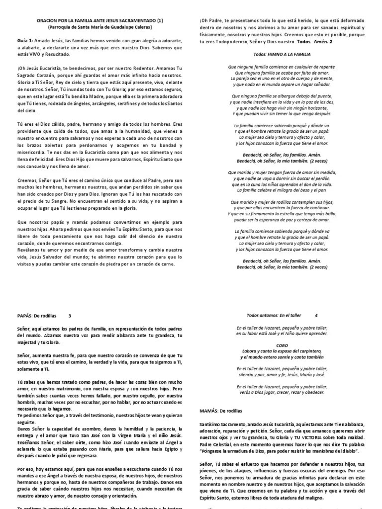 Oración Por La Familia | PDF