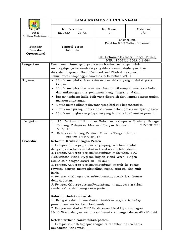 Spo Lima Momen Cuci Tangan | PDF