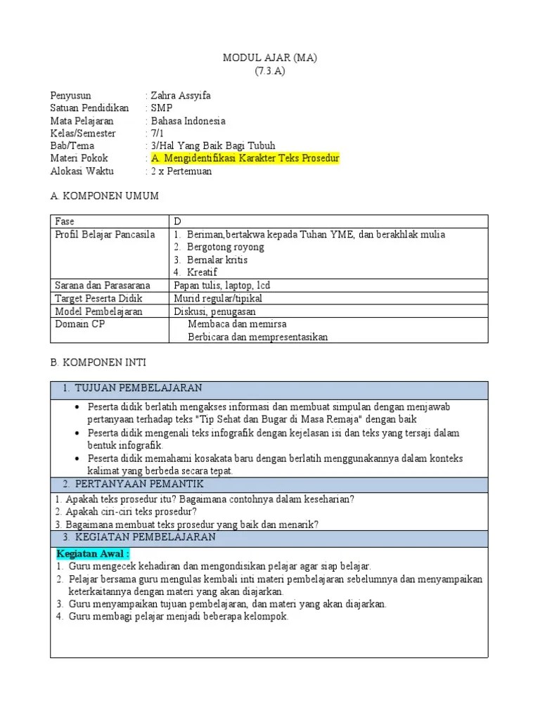 Modul Ajar Bab 3 | PDF