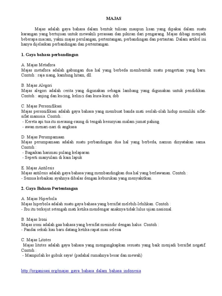 Majas Litotes Brainly