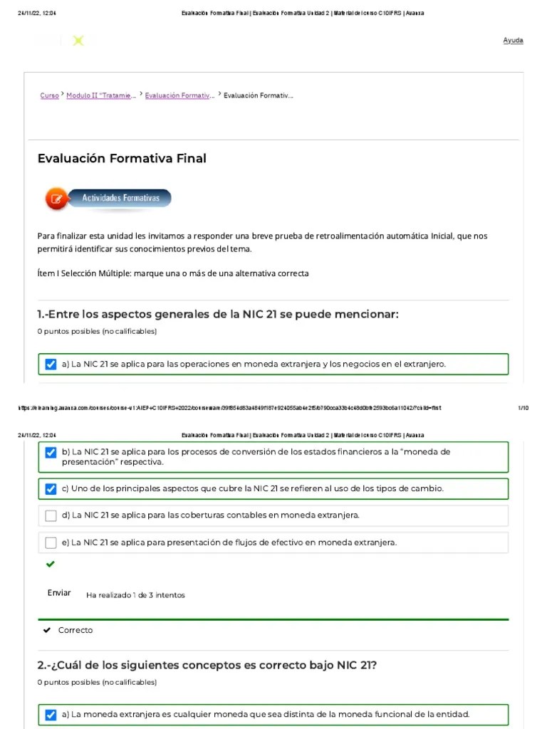 Evaluación Formativa Unidad 2 M2 | PDF