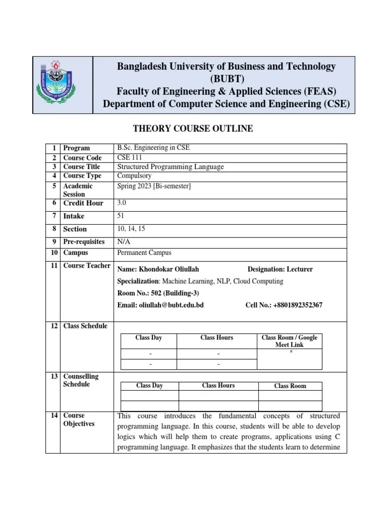 Structured Programming Language (UPDATED) | Download Free PDF | Pointer ...