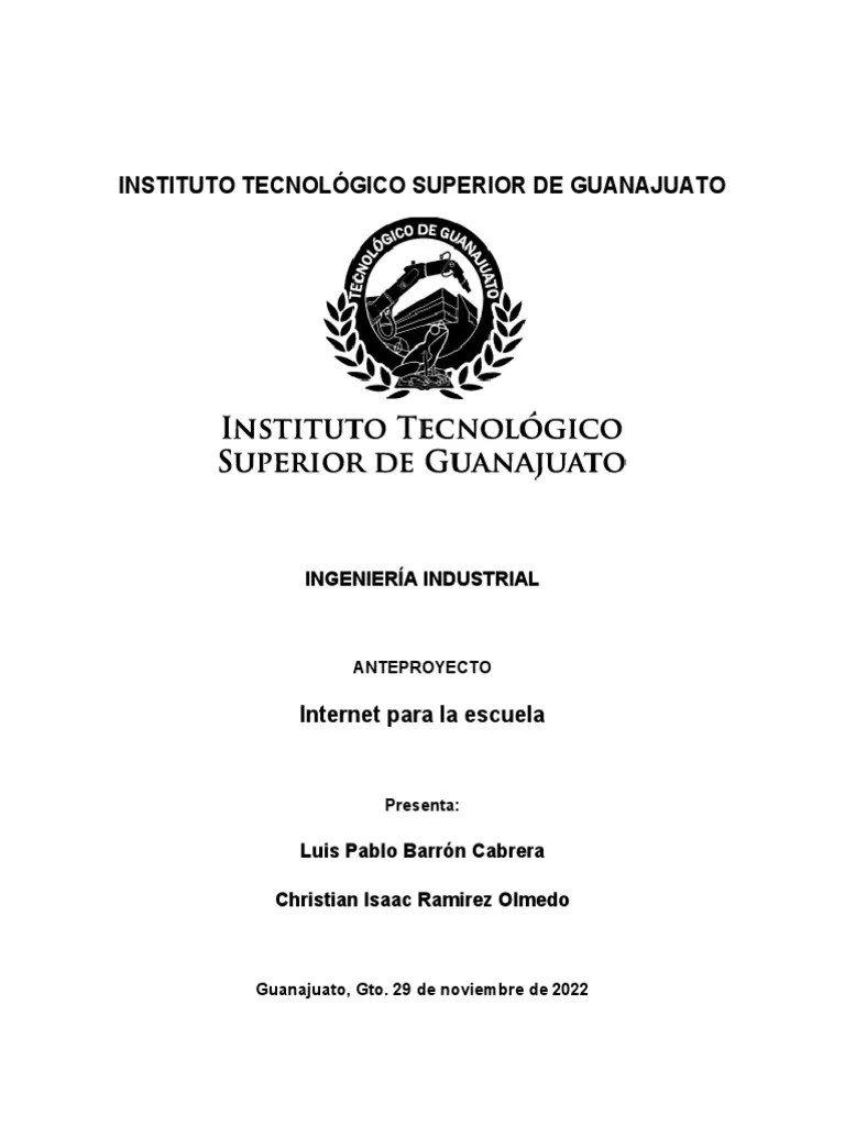 Anteproyecto FORMATO | PDF | Internet | Método De Enseñanza