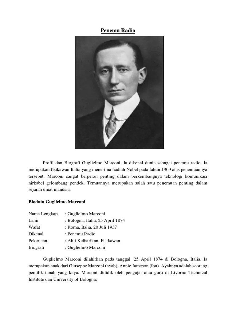 Biografi penemu radio