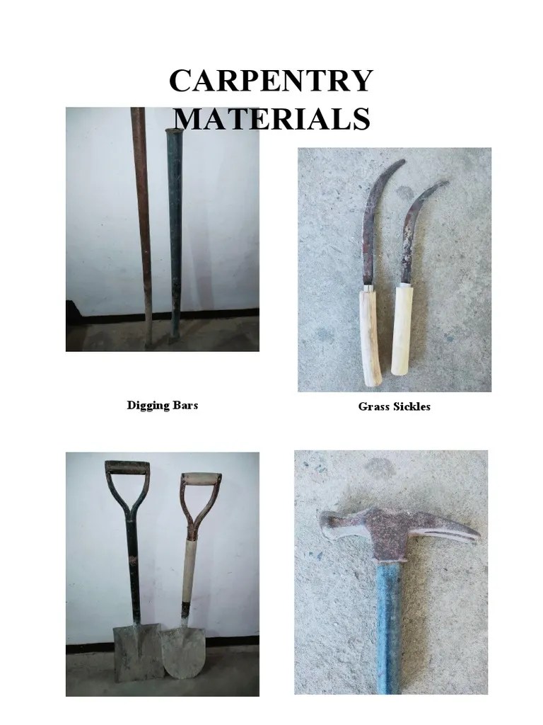 Carpentry Materials | PDF