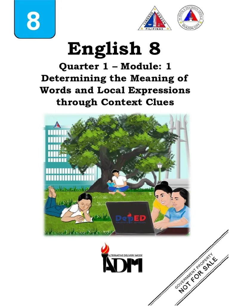 Eng8 Q1 DivModule1 MELC1 | PDF | Learning | Soup