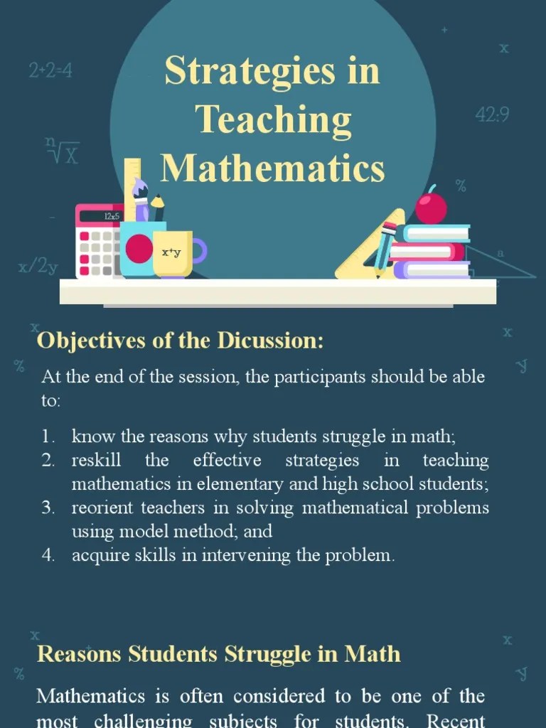 Strategies In Mathematics | PDF | Teaching Method | Mathematics