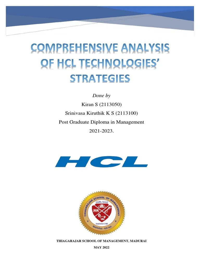 HCL Company Strategy | PDF | Marketing | Market Segmentation