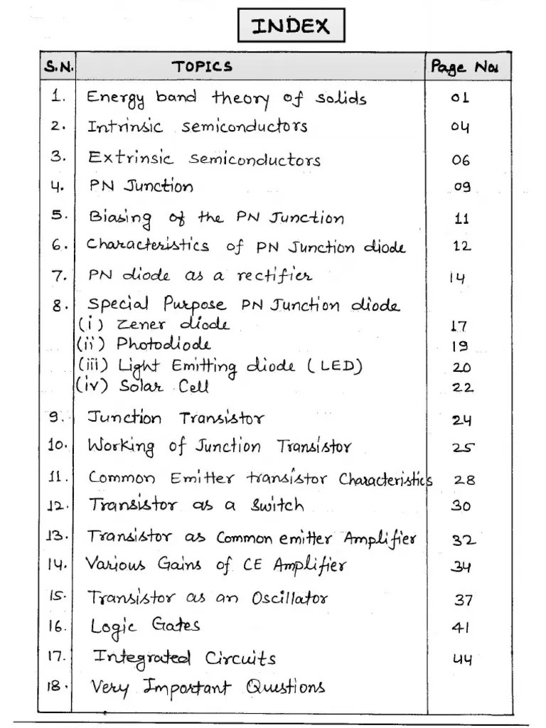 Semiconductor Electronics Notes (English) | PDF