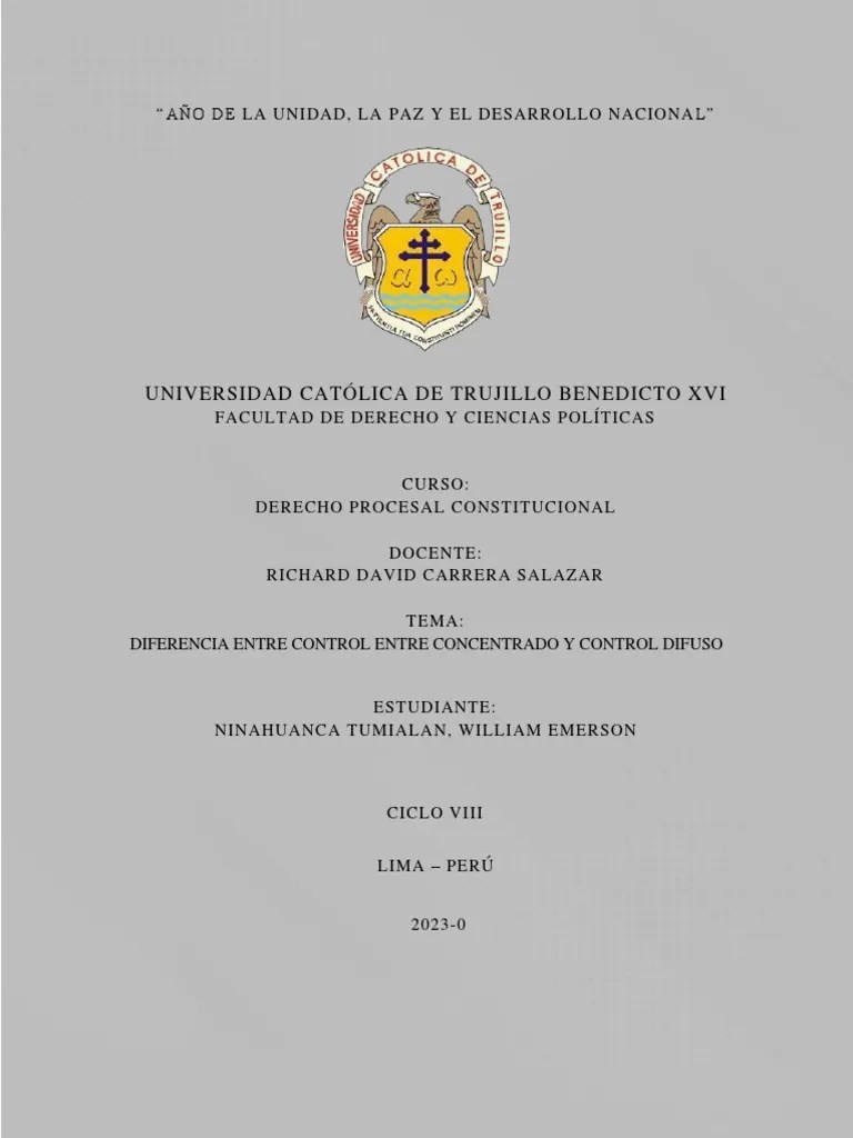 Diferencia Entre Control Entre Concentrado Y Control Difuso | PDF | Constitución | Juez