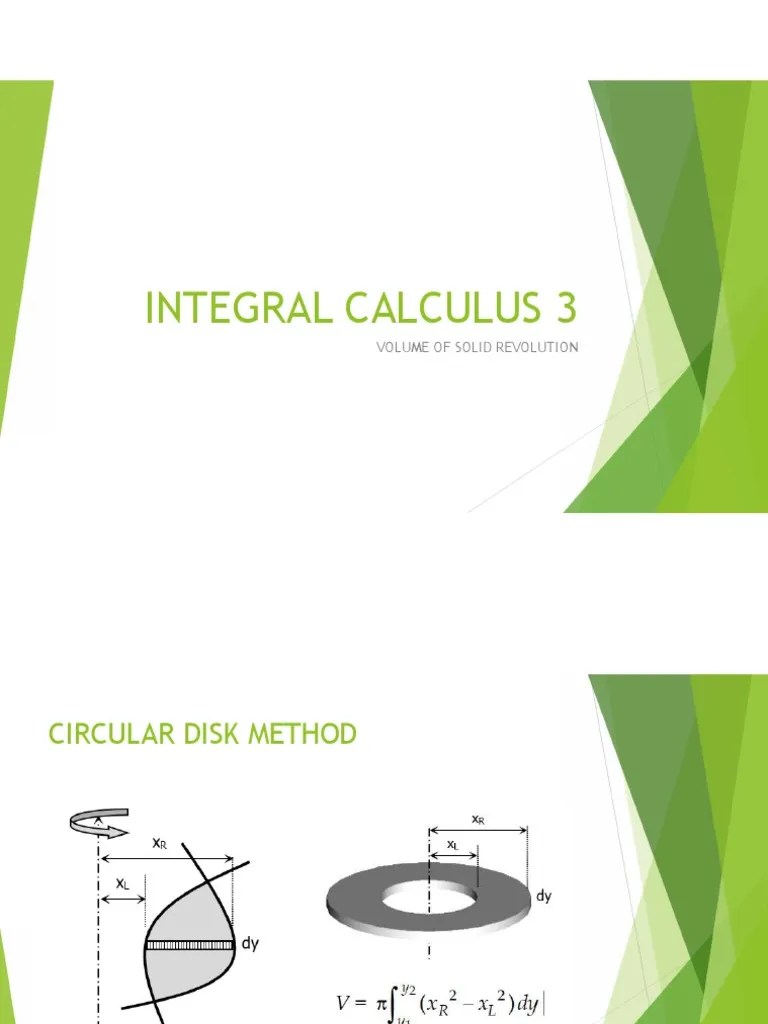 Integral Calculus 3 - PPTX | PDF | Mathematics | Geometric Objects