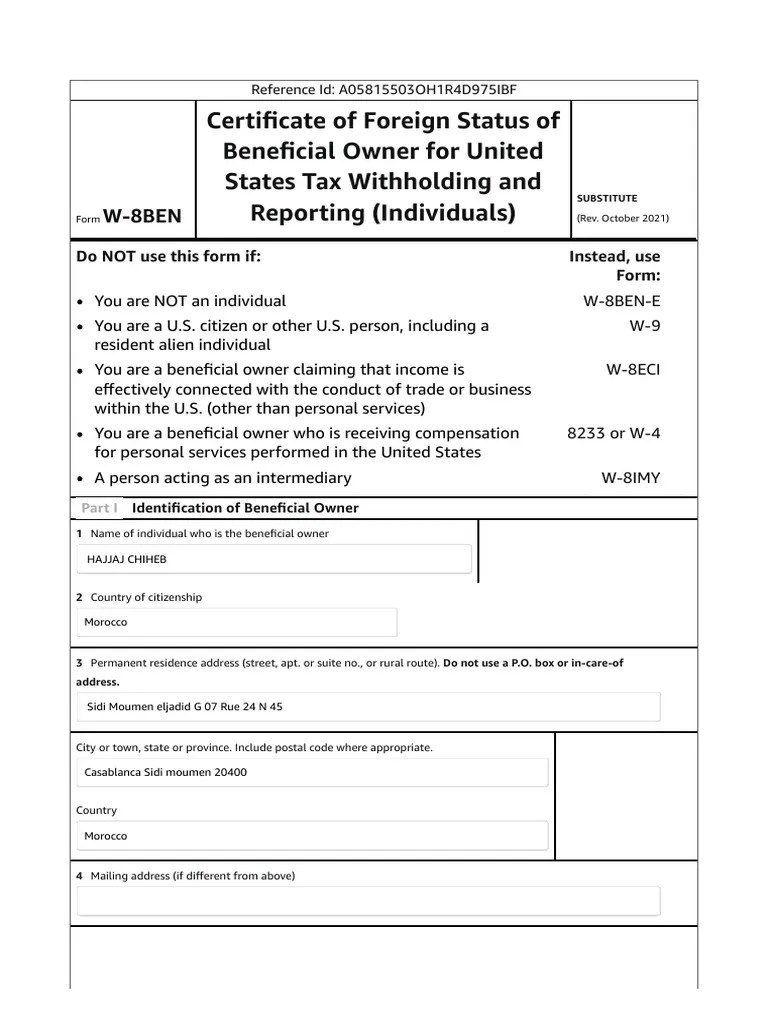 KDP AMAZON Tax Information Interview | PDF