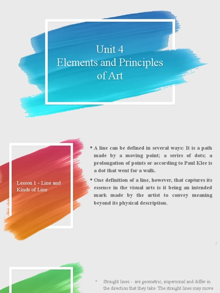 Elements And Principles Of Art | PDF | Color | Composition (Visual Arts)