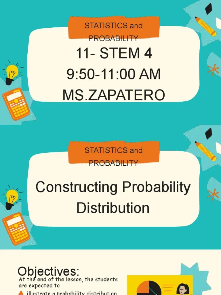 Lesson 2 Constructing Probability Distribution - Final | PDF ...