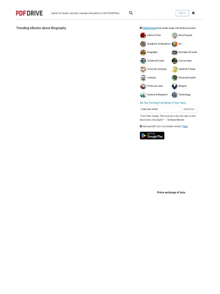 Biography Books | PDF