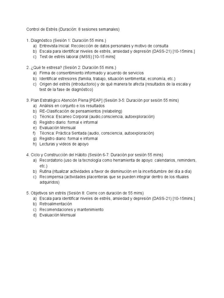 Control De Estrés | PDF