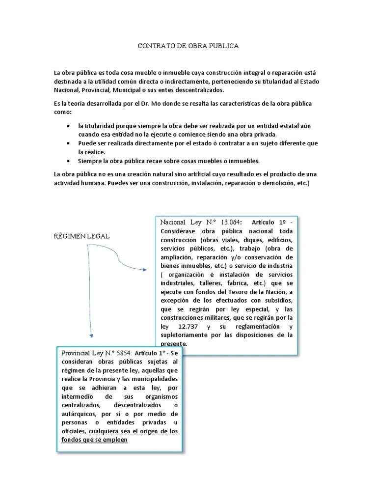 Contrato De Obra Publica | PDF | Presupuesto | Daños Y Perjuicios