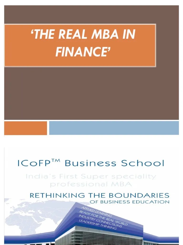 Mba in financial analysis 2