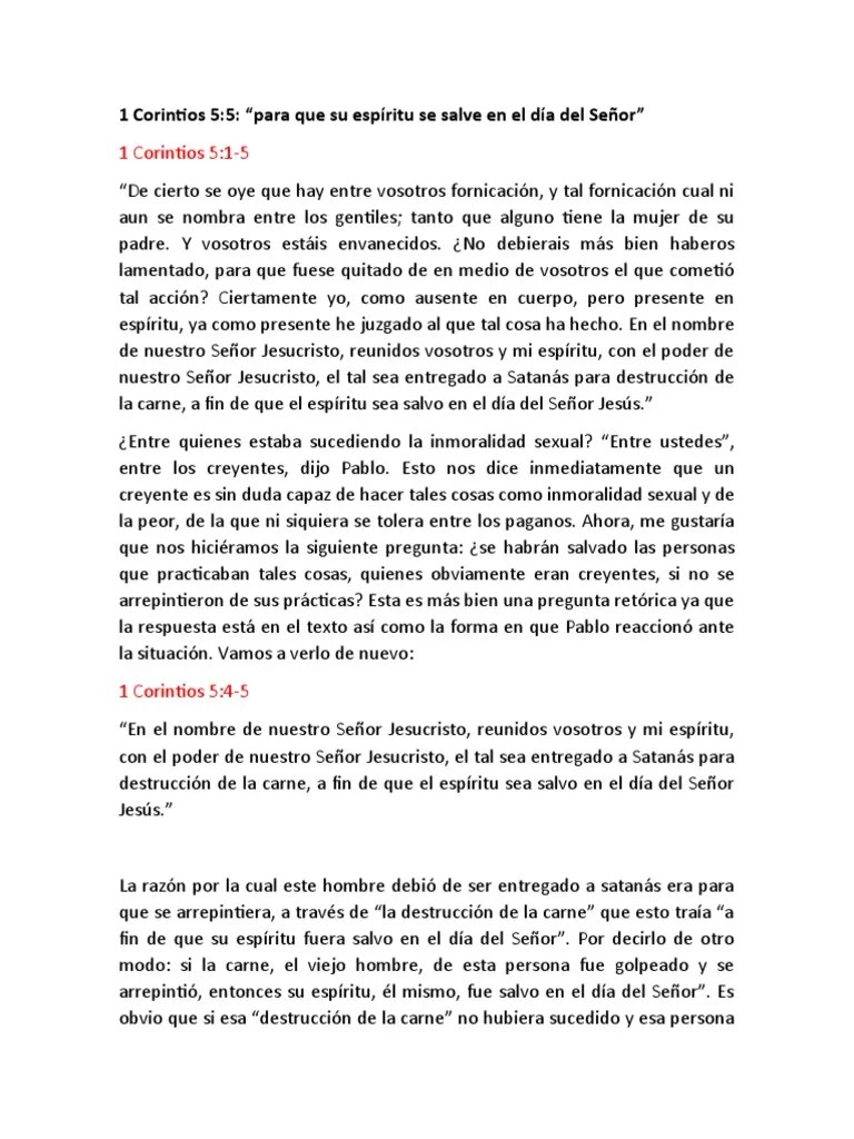 1 Corintios | PDF | Primera Epístola A Los Corintios | Alma