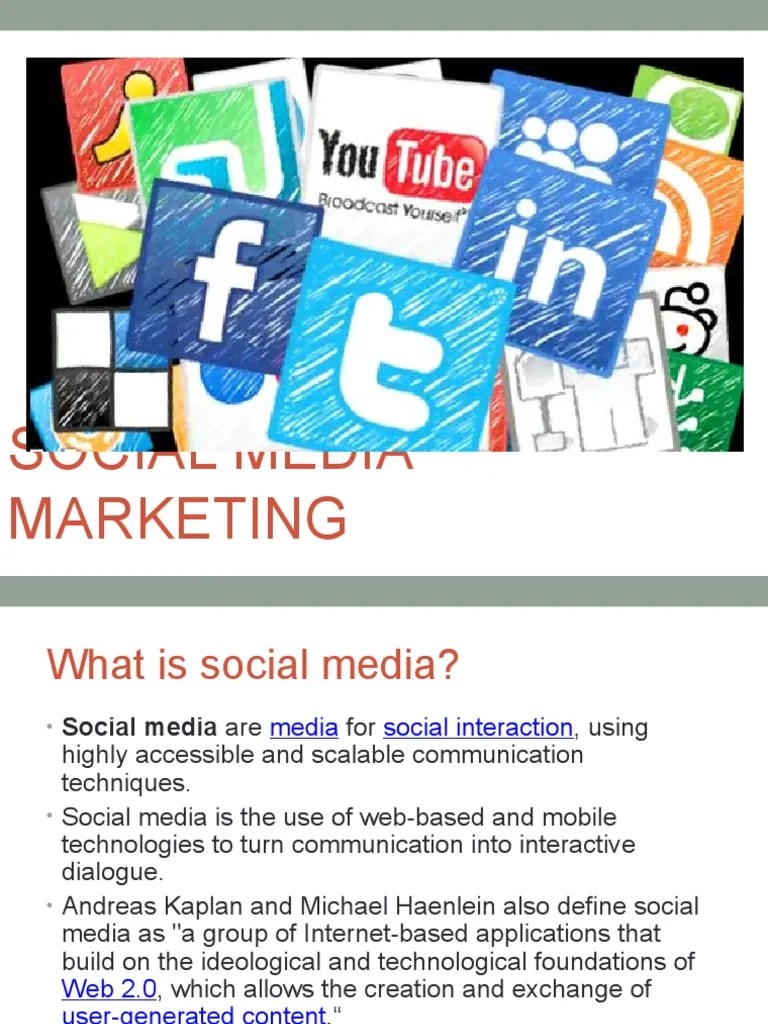 01 Social Media Marketing | PDF | Popular Culture & Media Studies | Social Media
