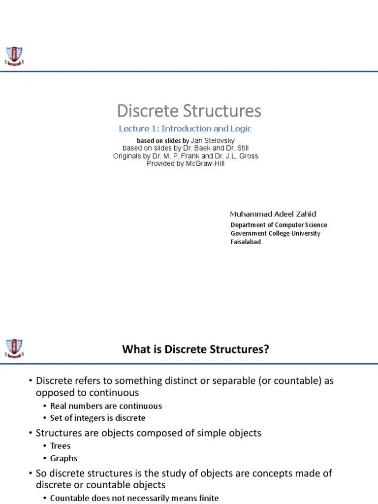 01 Logic1 | PDF | Discrete Mathematics | Syntax (Logic)