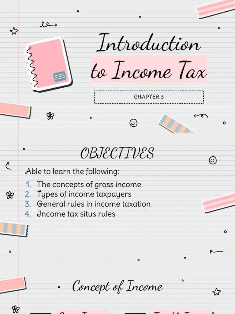 Chapter 3 - Introduction To Income Tax | PDF | Taxes | Income Tax
