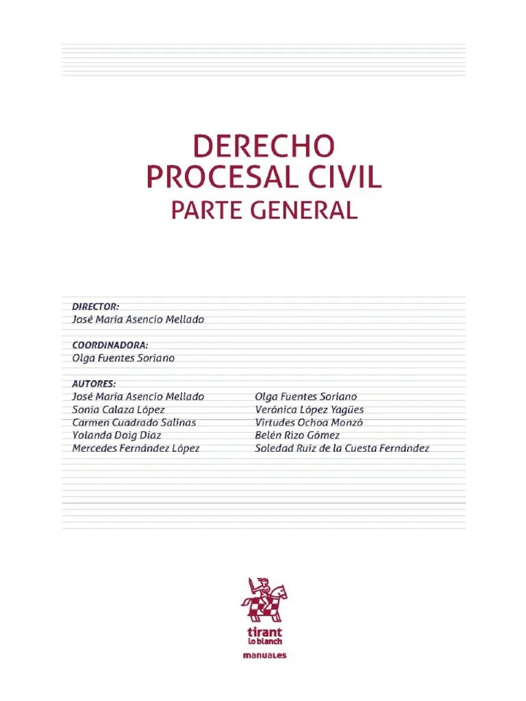 Derecho Procesal Civil | PDF | Jurisdicción | Ley Procesal