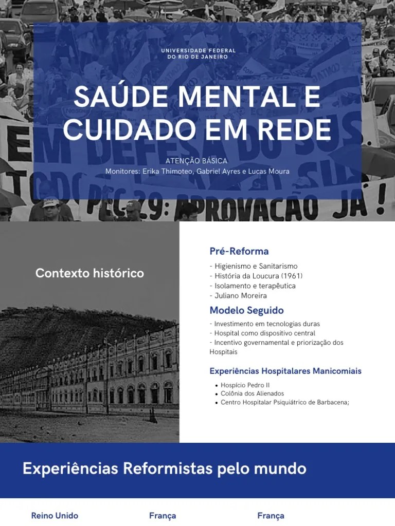 Saúde Mental E Cuidado Em Rede | PDF | Saúde Mental | Hospital Psiquiátrico