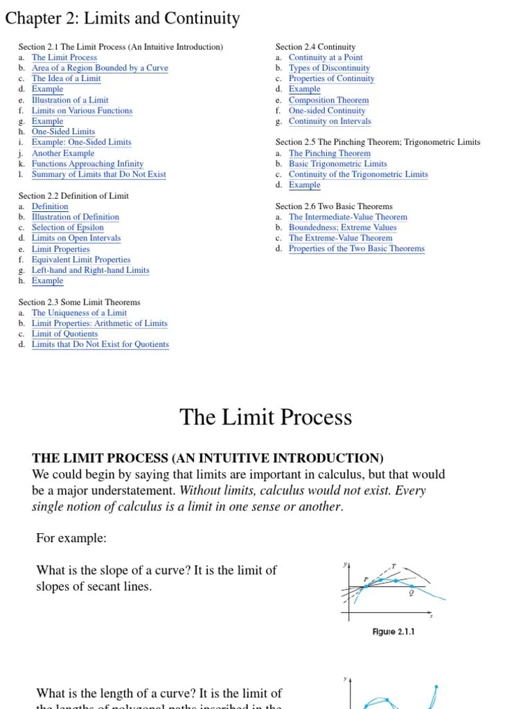 Limits And Continuity - Sessions 1-2 | PDF | Continuous Function | Trigonometric Functions