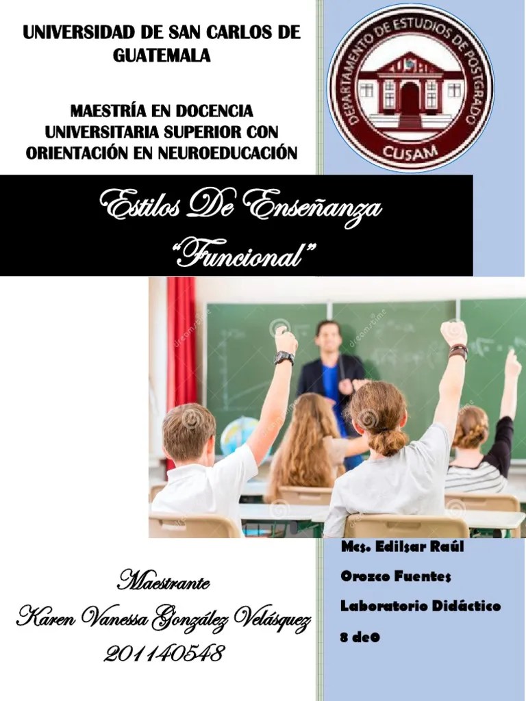 Estilos De Enseñanza | PDF | Aprendizaje | Método De Enseñanza