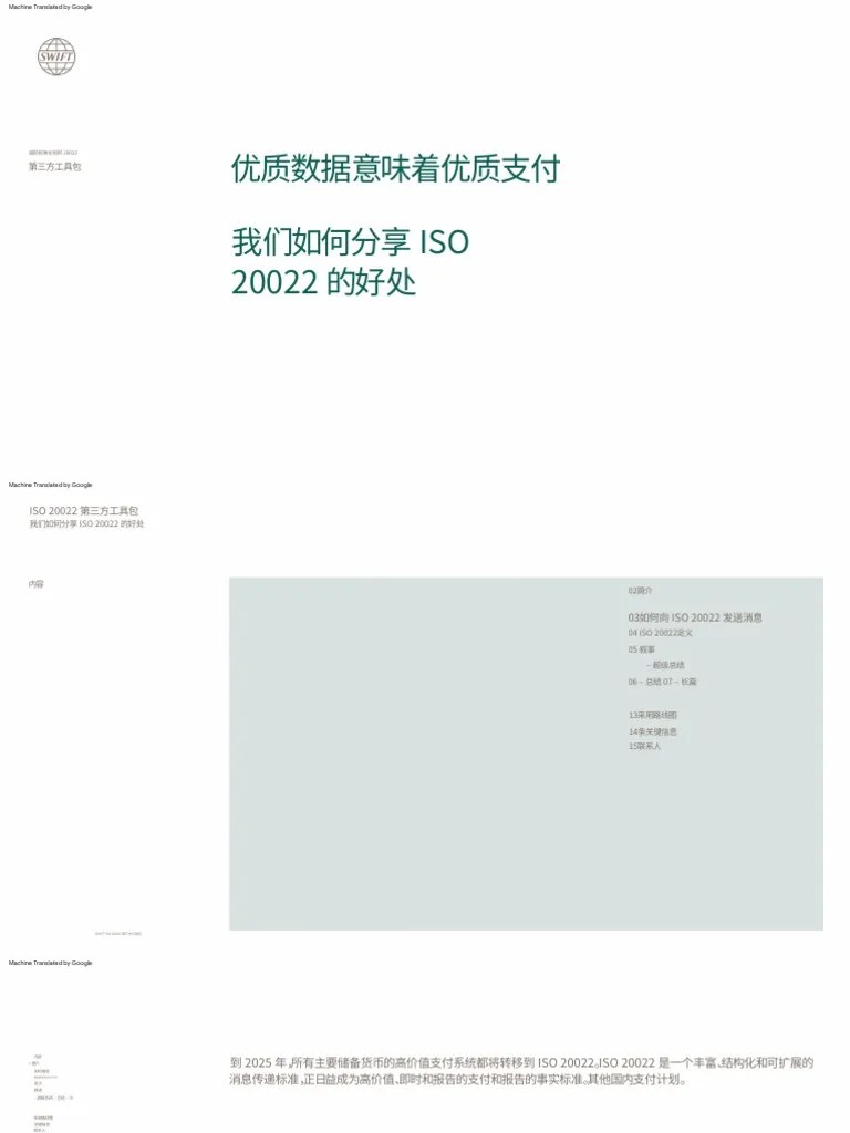 Swift Iso20022 Thirdpartytoolkit Final | PDF