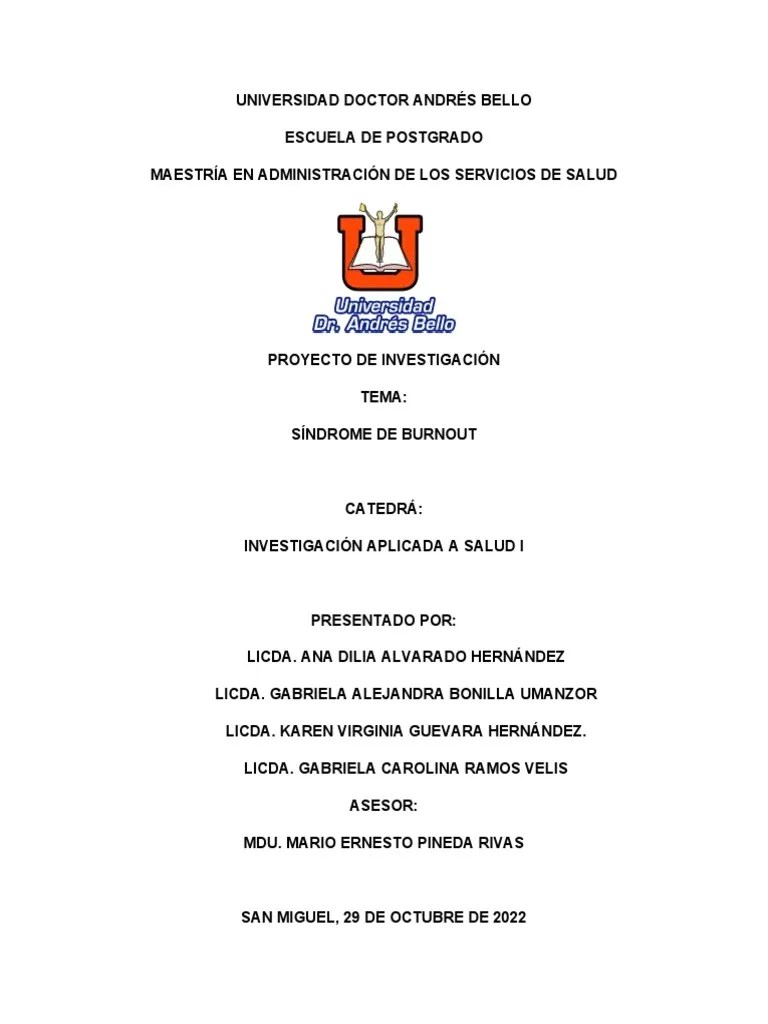 Sindrome De Burnout | PDF | Burnout Ocupacional | Estrés (biología)