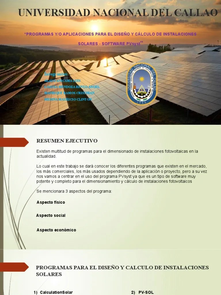 Software PVSYST | PDF | Fotovoltaica | Bases De Datos