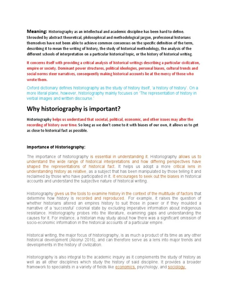History Group 2 | PDF | Historiography | Historian