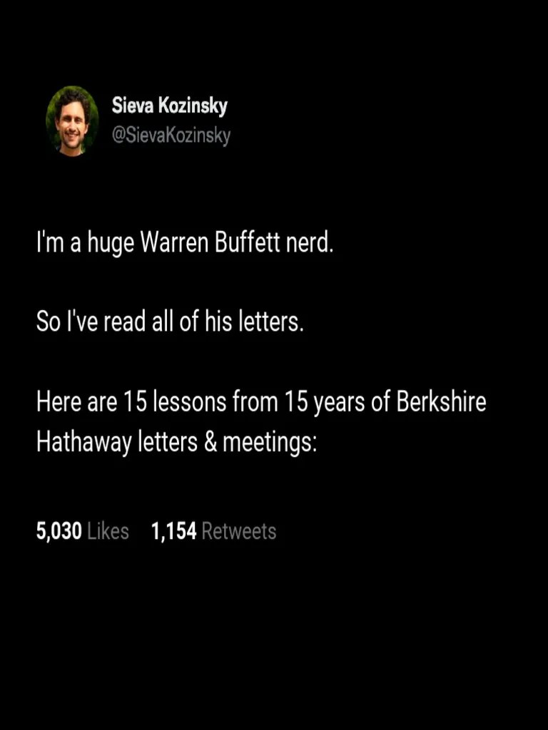 15 Lessons From Warren Buffett | PDF | Warren Buffett | Risk