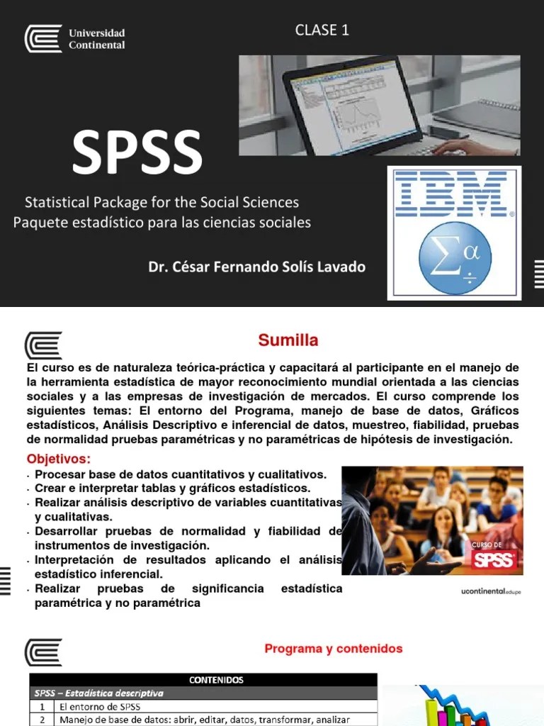 Spss Parte 1 | Descargar Gratis PDF | Estadísticas | Spss