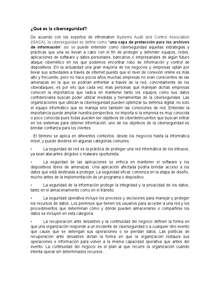 Blog Ciberseguridad-1 | PDF | Seguridad | La Seguridad Informática