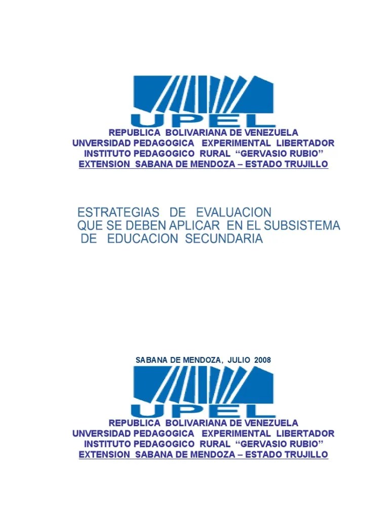 Proyecto De Evaluacion | PDF | Evaluación | Aprendizaje