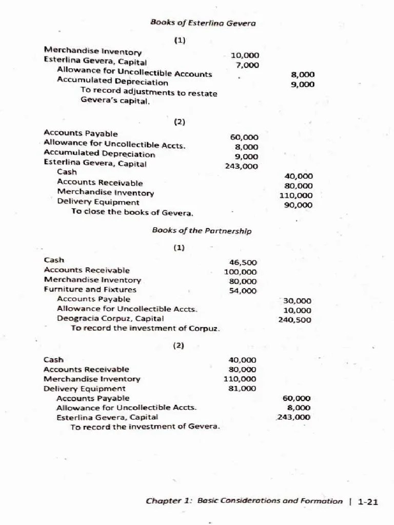 Partnership And Corporation For Accounting (Continuation) | PDF