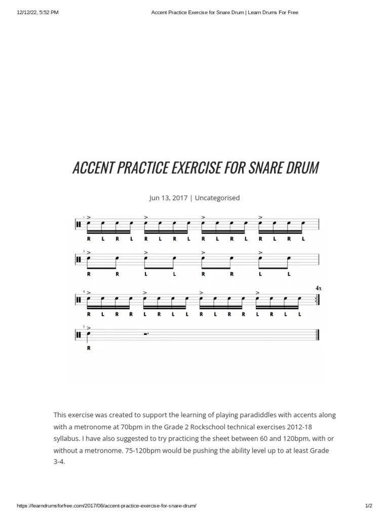 Snare Drum Exercises Learn Drums For Free - Classic Colorful Wallpaper - 4K