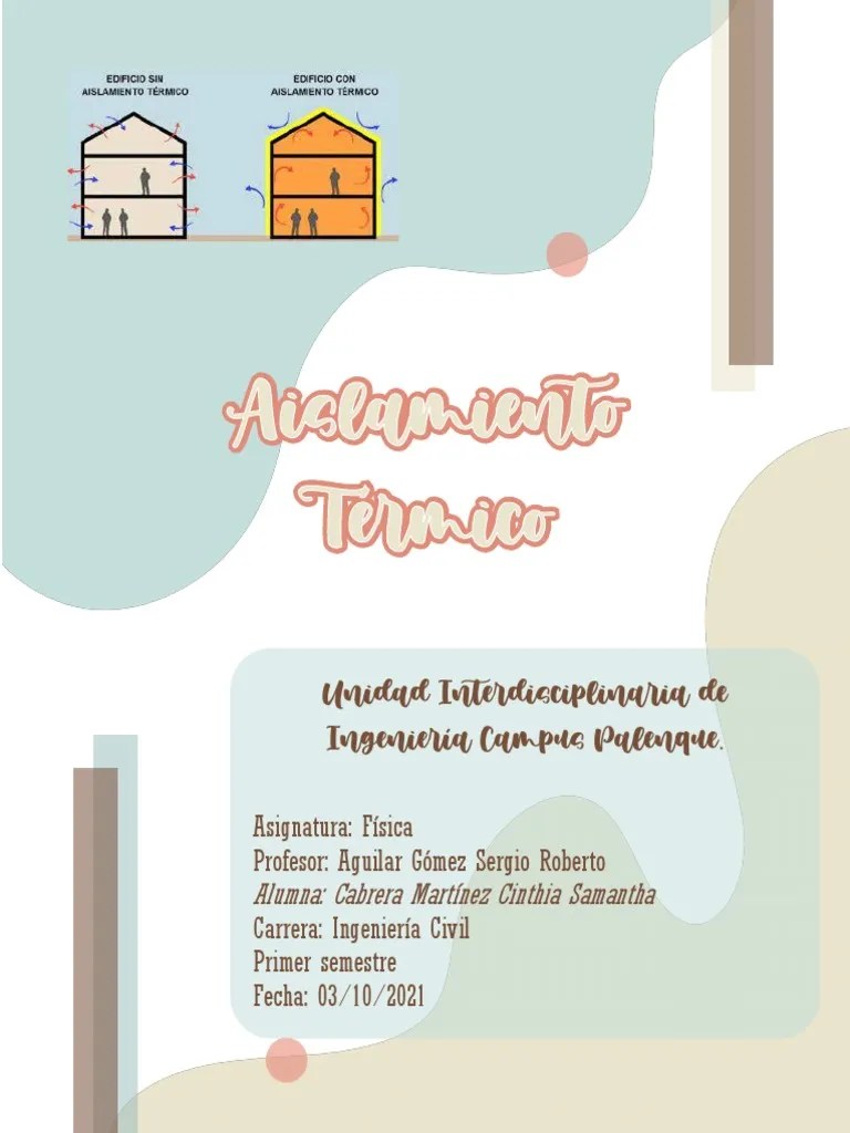 Aislamiento Térmico | PDF | Aislamiento Térmico | Calor