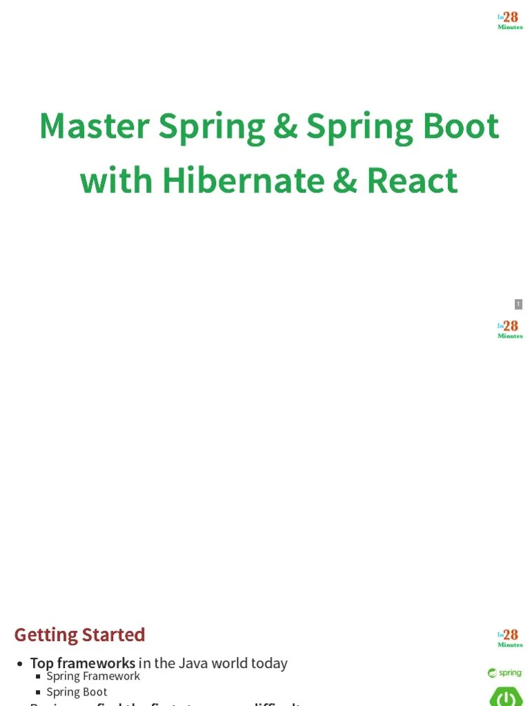 Spring 6 Spring Boot 3 28minutes | PDF | Spring Framework | Computing
