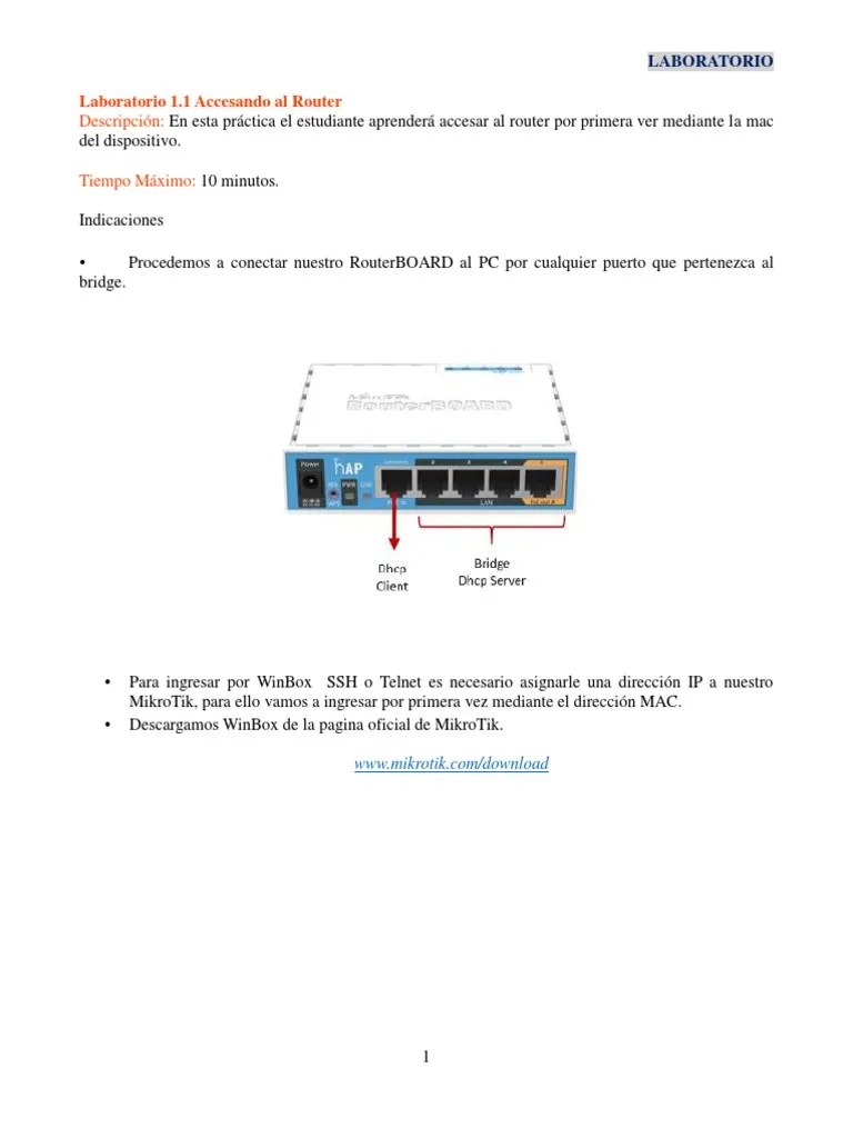 Laboratorio | Descargar Gratis PDF | Dirección IP | Enrutador (Computación)
