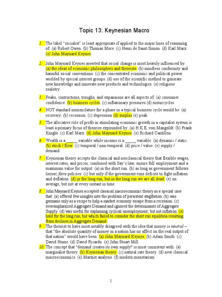 13 Keynesian | PDF | Keynesian Economics | John Maynard Keynes