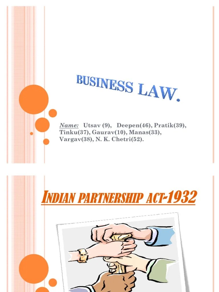 Indian Partnership Act-1932 | PDF | Partnership | Law Of Agency