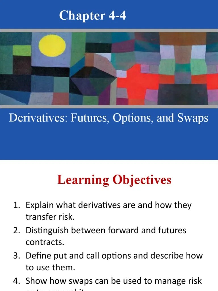 Chapter 4 Derivatives | PDF | Futures Contract | Swap (Finance)
