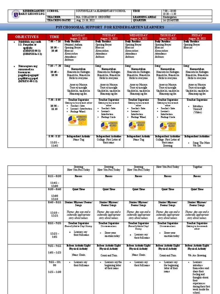 Psychosocial Support DLL | PDF | Psychology | Cognition
