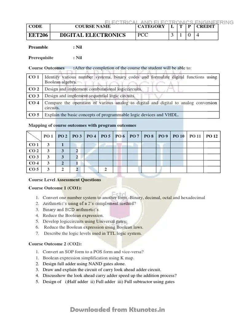 Digital Electronics | PDF | Logic Gate | Digital Electronics