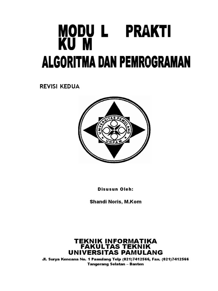 Algoritma Dan Pemrograman | PDF